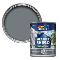 Dulux Weathershield Exterior Gallant Grey Satin Wood & Metal Paint 750ml