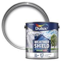 dulux weathershield exterior pure brilliant white gloss wood metal pai ...