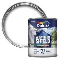 Dulux Weathershield Exterior Pure Brilliant White Gloss Wood & Metal Paint 750ml
