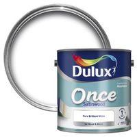 dulux interior pure brilliant white satinwood wood metal paint 25l