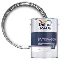 dulux trade interior brilliant white satinwood multipurpose paint 5l