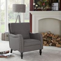 Dundee Fabric Armchair Grey