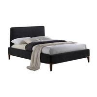 durban fabric bed black king