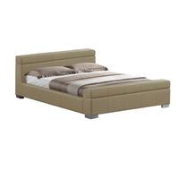 durham faux leather bed frame kingsize stone