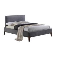 durban fabric bed grey double