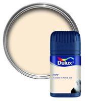 Dulux Ivory Matt Emulsion Paint 50ml Tester Pot
