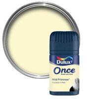 dulux wild primrose matt emulsion paint 50ml tester pot