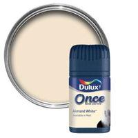 Dulux Almond White Matt Emulsion Paint 50ml Tester Pot