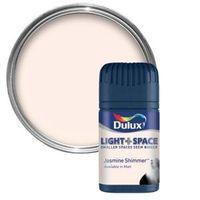 dulux light space jasmine shimmer matt emulsion paint 50ml tester pot
