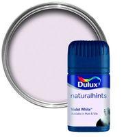 Dulux Violet White Matt Emulsion Paint 50ml Tester Pot