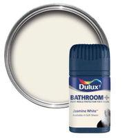 Dulux Bathroom Jasmine White Soft Sheen Emulsion Paint 50ml Tester Pot