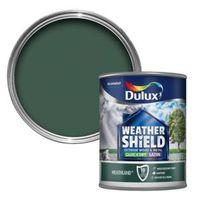 Dulux Weathershield Exterior Heathland Green Satin Wood & Metal Paint 750ml
