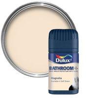 Dulux Bathroom Magnolia Soft Sheen Emulsion Paint 50ml Tester Pot