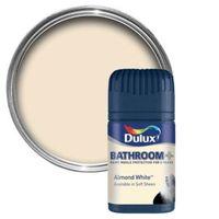 dulux bathroom almond white soft sheen emulsion paint 50ml tester pot
