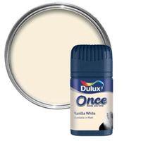 Dulux Vanilla White Matt Emulsion Paint 50ml Tester Pot