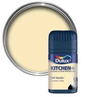 Dulux Kitchen Soft Vanilla Matt Emulsion Paint 50ml Tester Pot