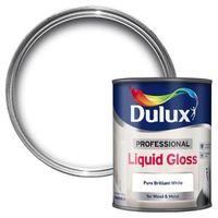 Dulux Professional Interior Pure Brilliant White Gloss Wood & Metal Paint 750ml