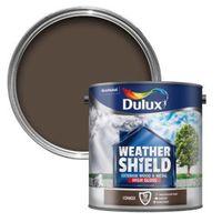 Dulux Weathershield Exterior Conker Gloss Wood & Metal Paint 2.5L