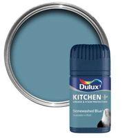 Dulux Kitchen Stonewashed Blue Matt Emulsion Paint 50ml Tester Pot