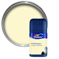 dulux wild primrose matt emulsion paint 50ml tester pot