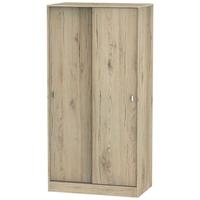 Dubai Bordeaux Oak Wardrobe Sliding - 100cm Wide