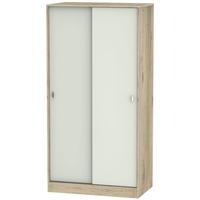 Dubai Kaschmir Matt and Bordeaux Oak Wardrobe Sliding - 100cm Wide