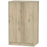 dubai bordeaux oak wardrobe 2ft 6in plain midi