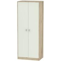 dubai kaschmir matt and bordeaux oak wardrobe tall 2ft 6in plain