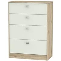 dubai kaschmir matt and bordeaux oak chest of drawer 4 drawer deep