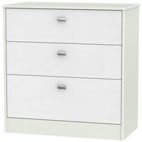 dubai rustic white and kaschmir matt chest of drawer 3 drawer deep