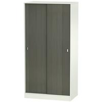 Dubai Rustic Slate and Kaschmir Matt Wardrobe Sliding - 100cm Wide