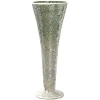 Duck Egg Sparkle Mosaic Trumpet Vase (Set of 4)