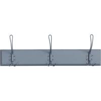 Dusty Blue Coat Racks with 3 Hooks (Set of 4)