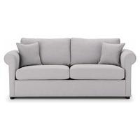 Durham Fabric 3 Seater Sofa, Silver