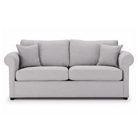 Durham Fabric 4 Seater Sofa Silver