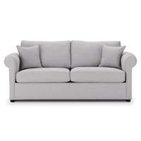 Durham Fabric 3 Seater Sofa Silver