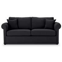 Durham Fabric 4 Seater Sofa Ebony