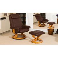 Durham swivel recliner brown