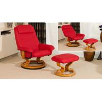 Durham swivel recliner red