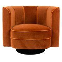 DUTCHBONE ART NOUVEAU TUB CHAIR in Orange