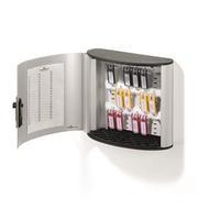 Durable (18 Key) Key Box Aluminium Cabinet with Combi Lock (Silver)