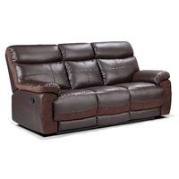 duo 3 seater recliner sofa brown