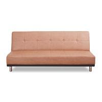 Duke Faux Leather Sofa Bed Brown