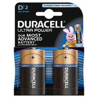 Duracell Ultra Power Alkaline Batteries D LR20 1.5V 2pk