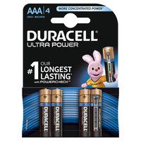 Duracell Ultra Power Alkaline Batteries AAA LR03 1.5V 4pk