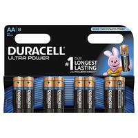 Duracell Ultra Power Alkaline Batteries AA LR6 1.5V 8pk