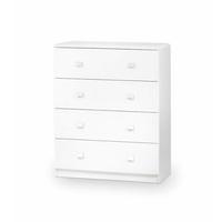 Durham Wooden Chest Of Drawers In Matt White