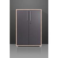 duo lockable anthracite filing cabinet