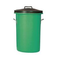 DUSTBIN - POLY BETA BIN+LID+HANDLES *GREEN*