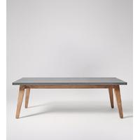 Dulwich coffee table in mango wood & cool steel